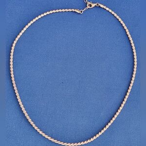 Unique Sterling Silver Twisted Rope Necklace